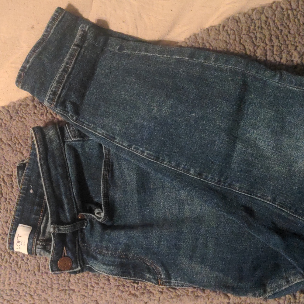 Loft curvy ankle jeans